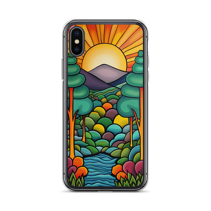 iPhone Case Arkley Sunrise over Mountains and Forest