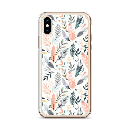iPhone Case Pastel Feathers & Plants