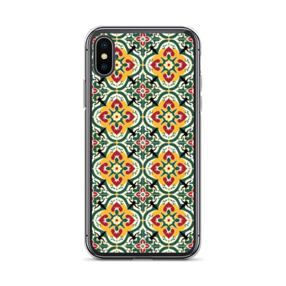 iPhone Case Colorful Traditional Maltese Cement Tile Pattern