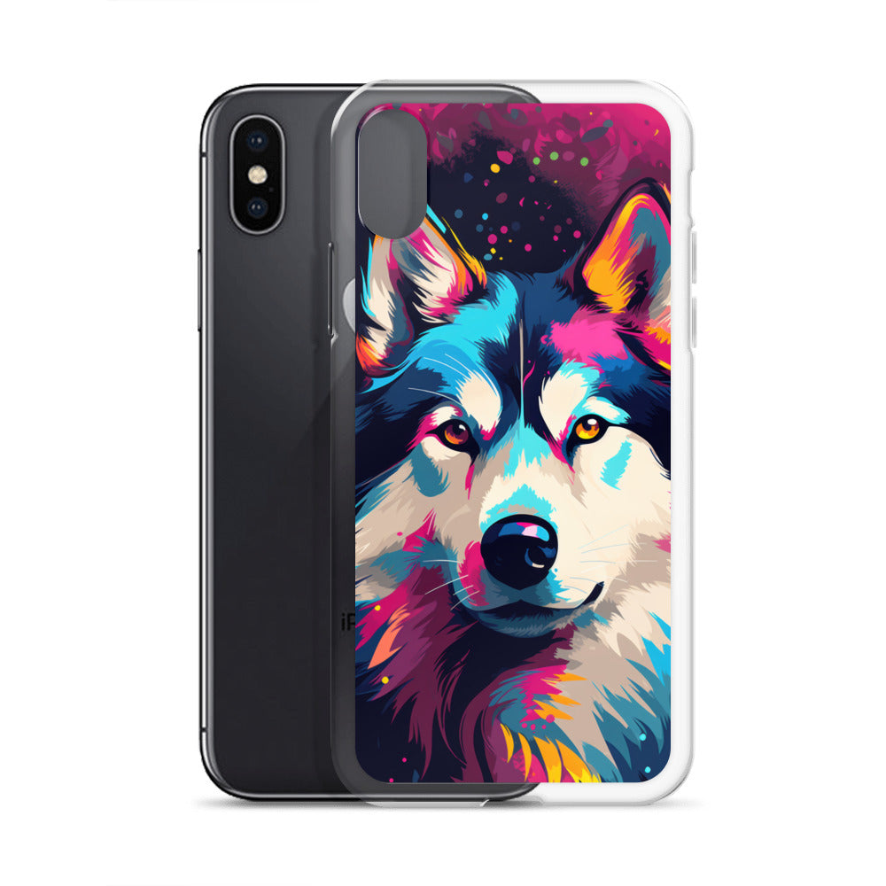 iPhone Case Painted Siberian Huskie