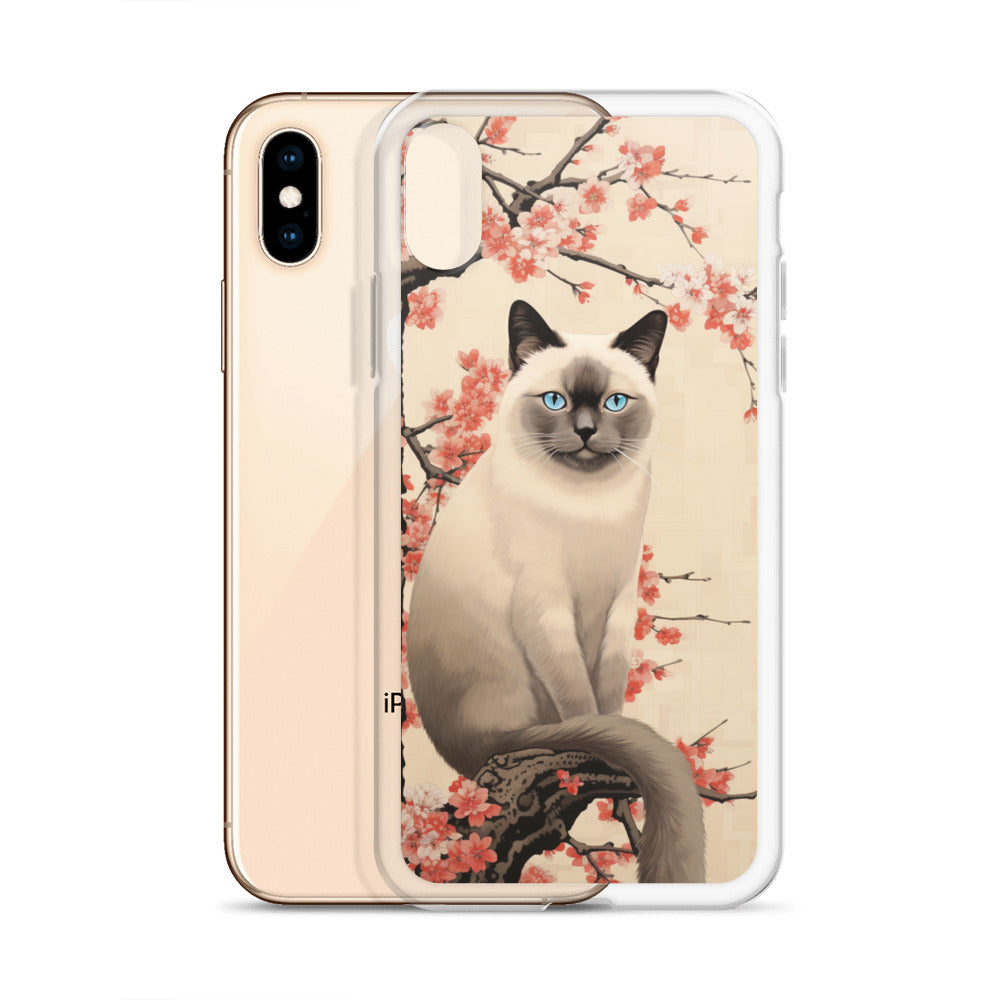 Ukiyo-e Siamese Cat iPhone Case
