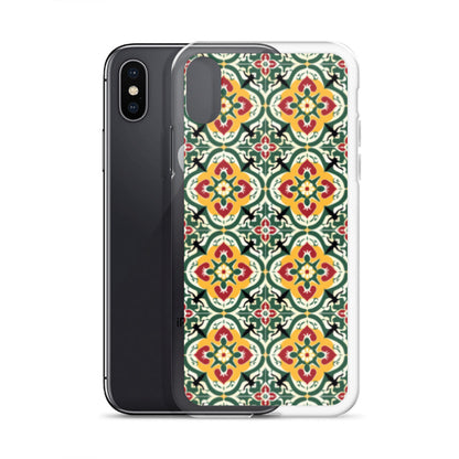 iPhone Case Colorful Traditional Maltese Cement Tile Pattern