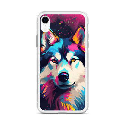 iPhone Case Painted Siberian Huskie