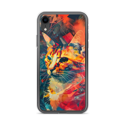 Pop Art Cat in Rosenquist Style iPhone Case