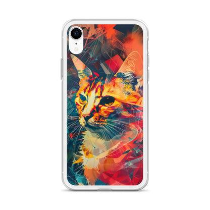 Pop Art Cat in Rosenquist Style iPhone Case