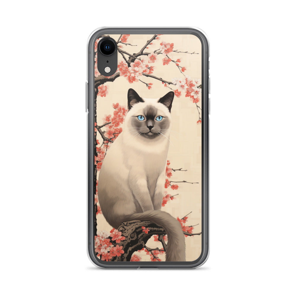 Ukiyo-e Siamese Cat iPhone Case