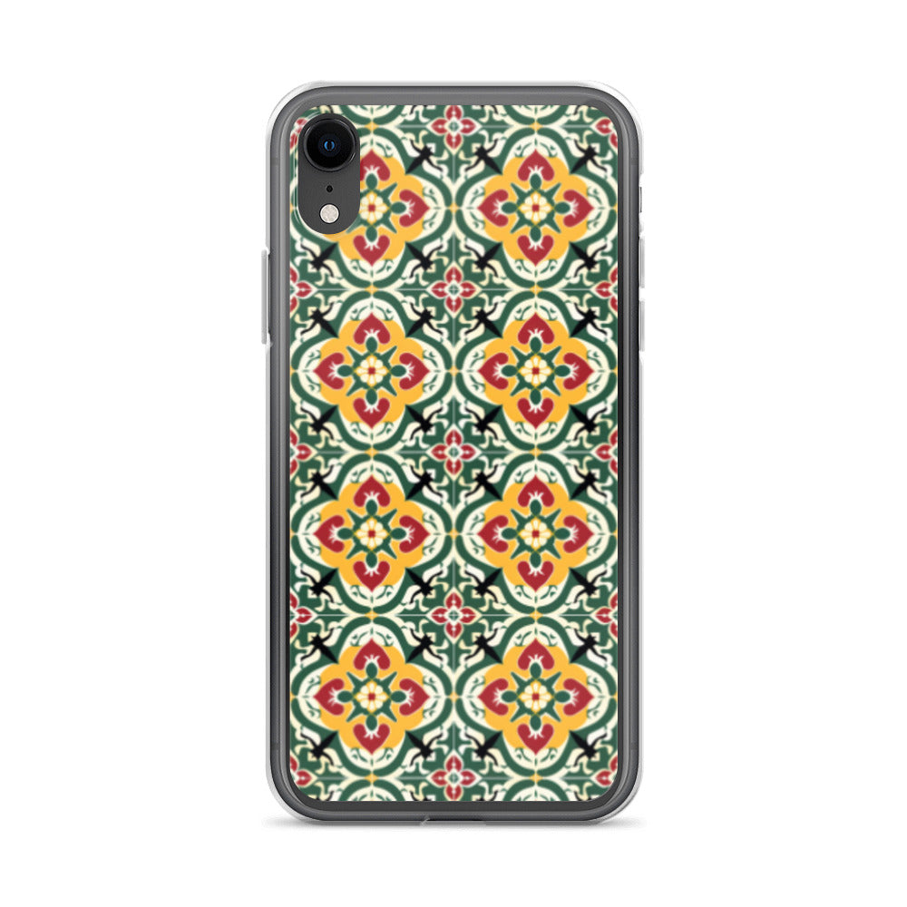 iPhone Case Colorful Traditional Maltese Cement Tile Pattern