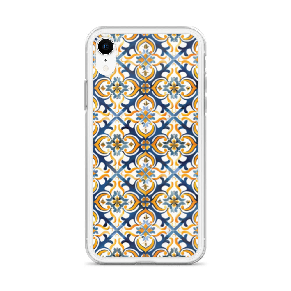 iPhone Case Colorful Spanish Tile Pattern
