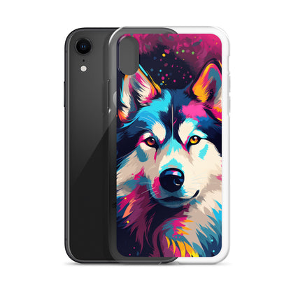 iPhone Case Painted Siberian Huskie