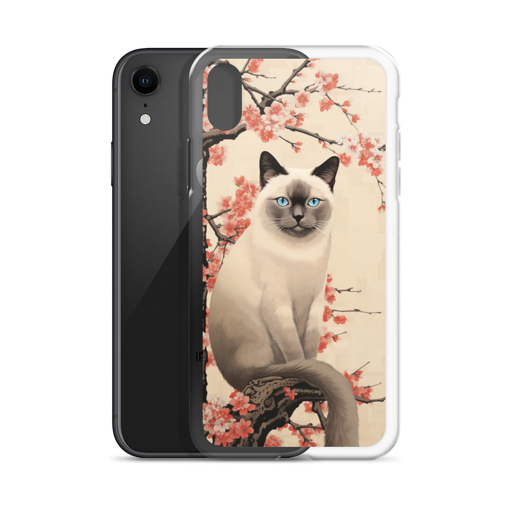 Ukiyo-e Siamese Cat iPhone Case