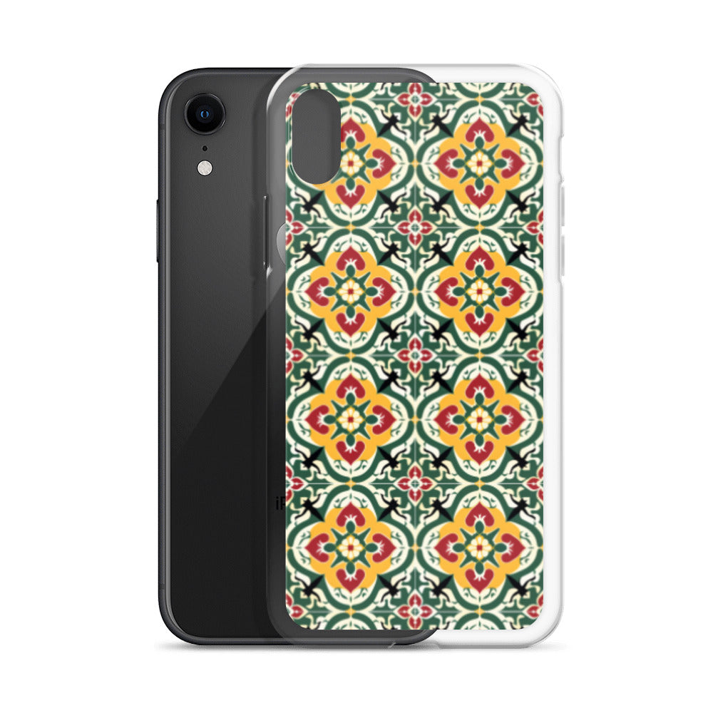 iPhone Case Colorful Traditional Maltese Cement Tile Pattern