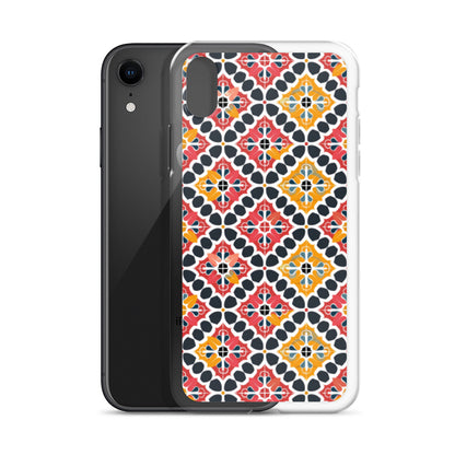 iPhone Case Colorful Spanish Quatrefoil Pattern